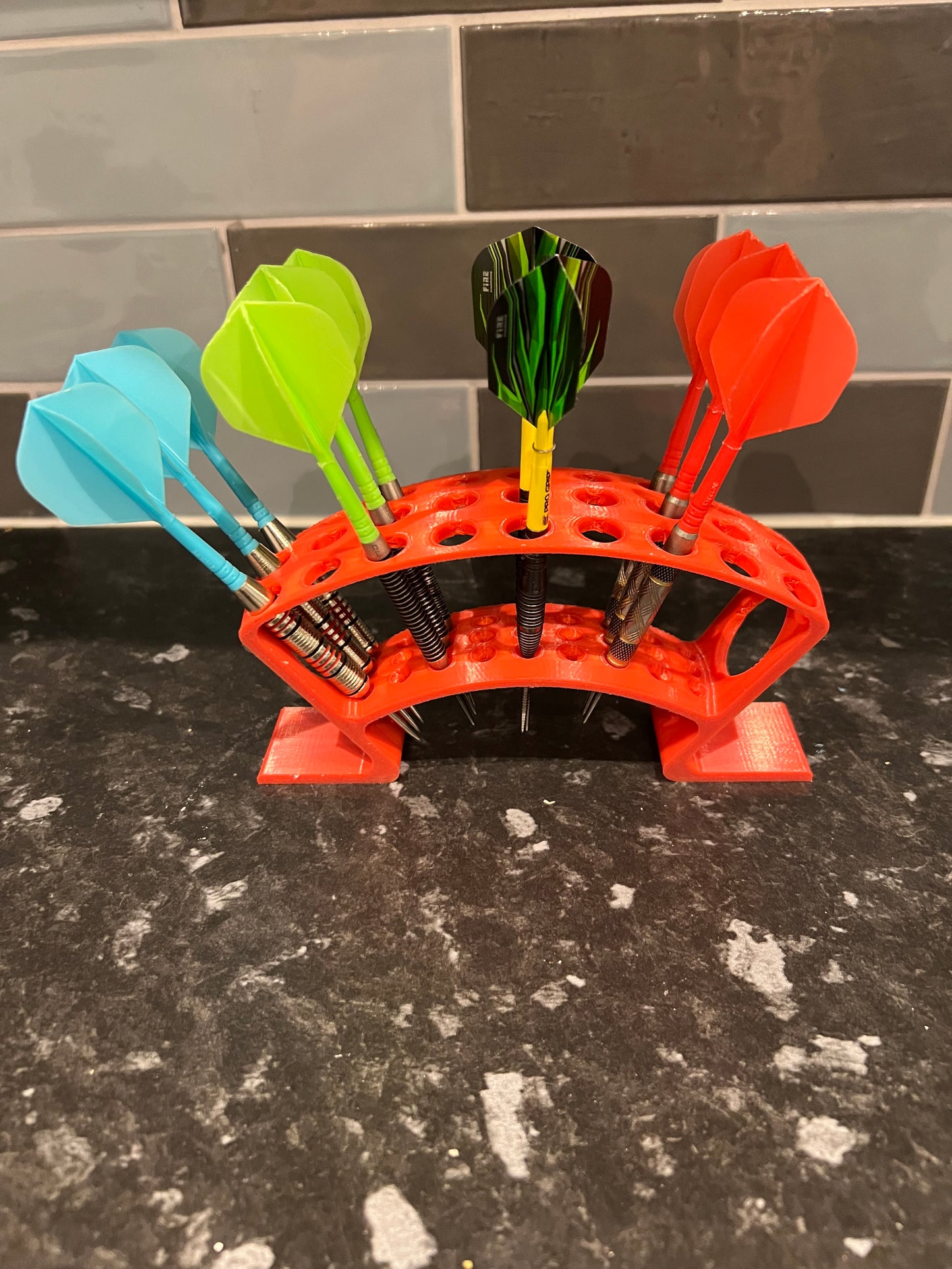 9 Set Darts Holder 3D Printed
