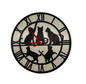 Cat wall clock