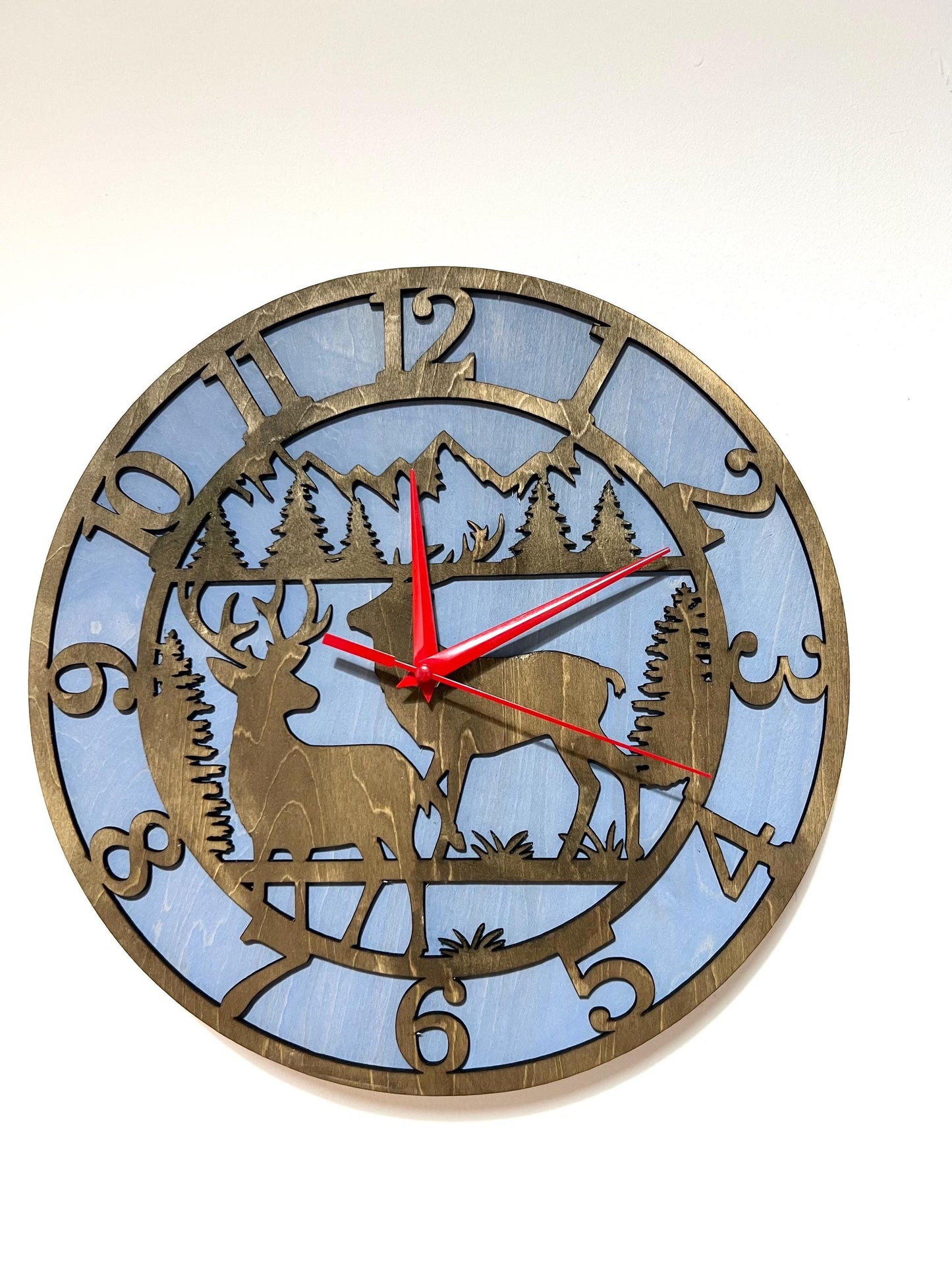Deer wall clock